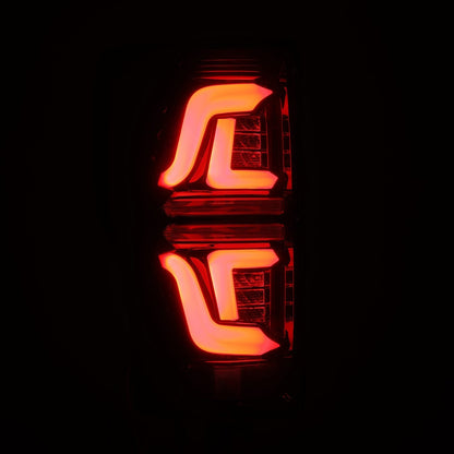 AlphaRex 17-19 Ford Super Duty PRO-Series LED Tail Lights Jet Black