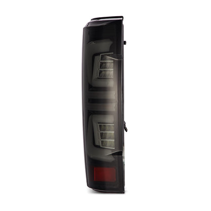 AlphaRex 17-19 Ford Super Duty PRO-Series LED Tail Lights Jet Black