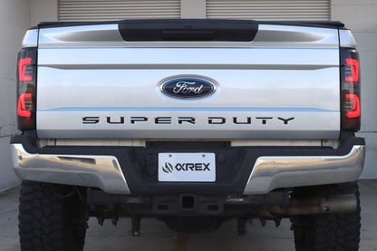 AlphaRex 17-19 Ford Super Duty PRO-Series LED Tail Lights Jet Black