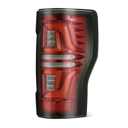 AlphaRex 17-19 Ford Super Duty PRO-Series LED Tail Lights Red Smoke