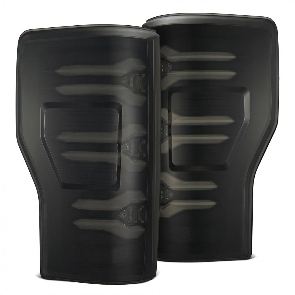 AlphaRex Fits 17-19 Ford F150/F250/F350 LUXX LED Taillights - Black - 659091