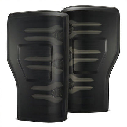AlphaRex Fits 17-19 Ford F150/F250/F350 LUXX LED Taillights - Black - 659091
