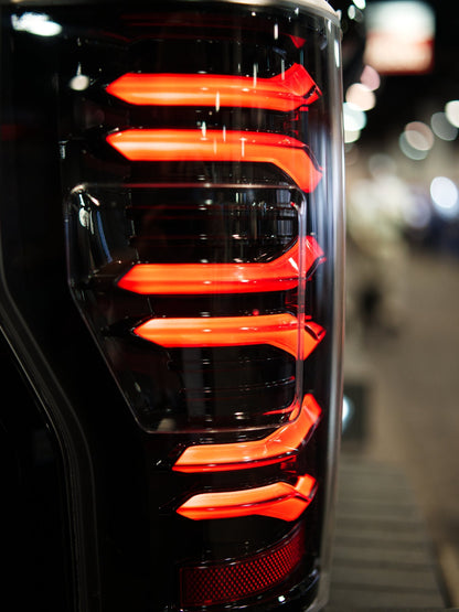 AlphaRex Fits 17-19 Ford F150/F250/F350 LUXX LED Taillights - Black - 659091