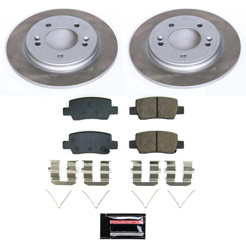 PowerStop 21-23 Hyundai Elantra Rear Semi-Coated Rotor Kit (SC9106)
