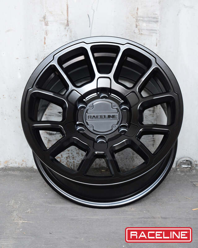 Raceline 950 Gauge Satin Black | 16x8" +0mm | 5x127mm Wheel