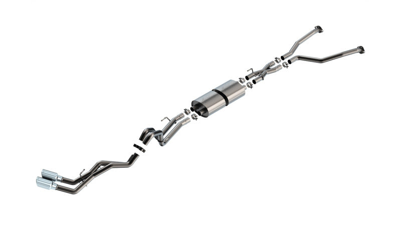 Borla 22-24 Toyota Tundra 3.4L V6 Hybrid Ext. Cab/Std Bed/145.7in WB ATAK Cat-Back | Chrome (140940)