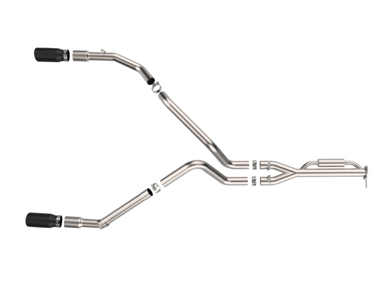 aFe 3in-3.5in Stainless Steel Cat-Back Exhaust System | Ford F-150 (21-24) (49-33151-B)