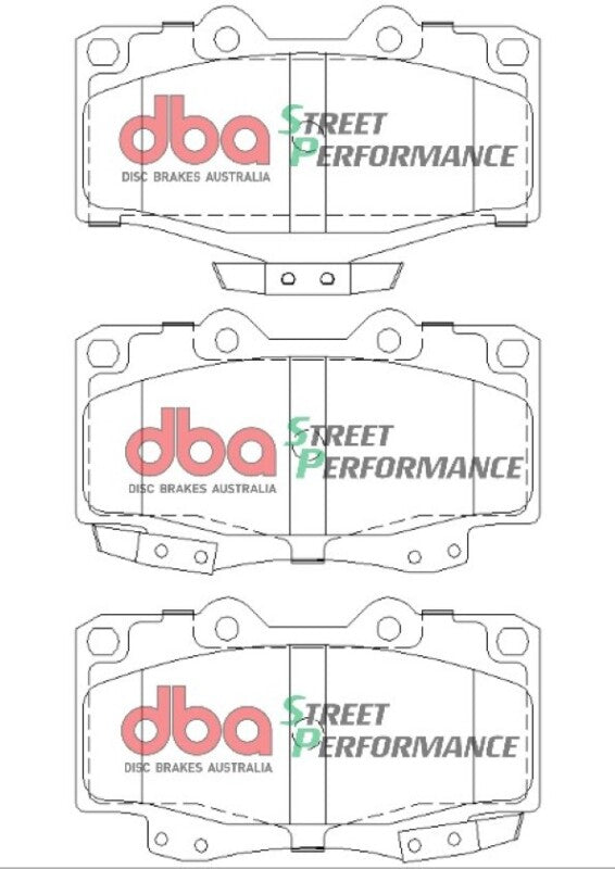 DBA Front Street Performance Brake Pads (6 Lug) | Toyota Tacoma (95-04) (DB1149SP)