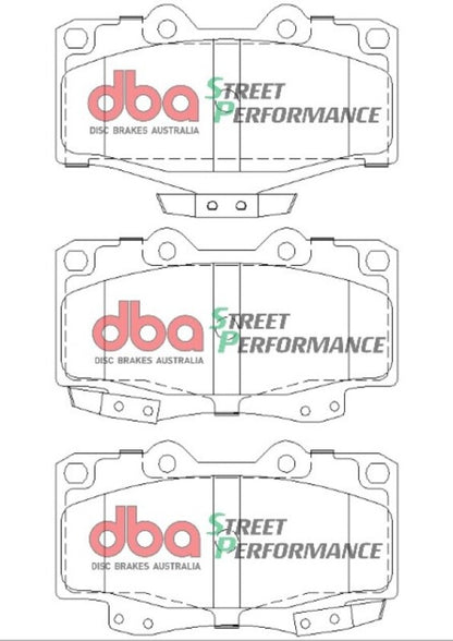 DBA Front Street Performance Brake Pads (6 Lug) | Toyota Tacoma (95-04) (DB1149SP)