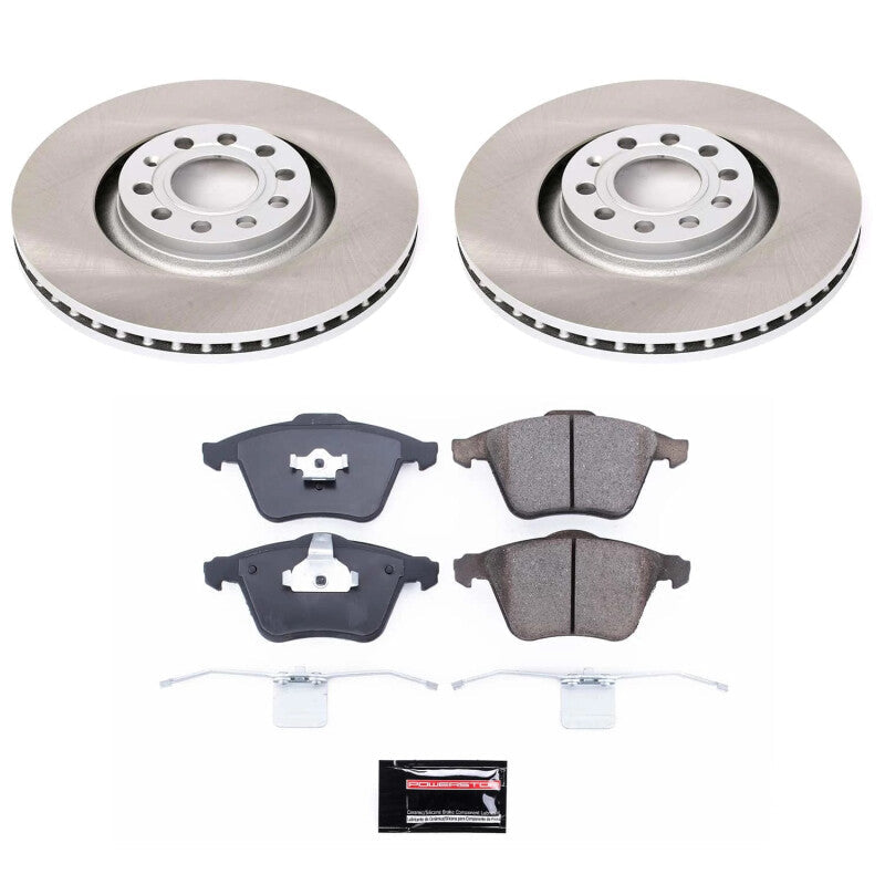 PowerStop 01-05 Audi Allroad Quattro Front Semi-Coated Rotor Kit (SC891)