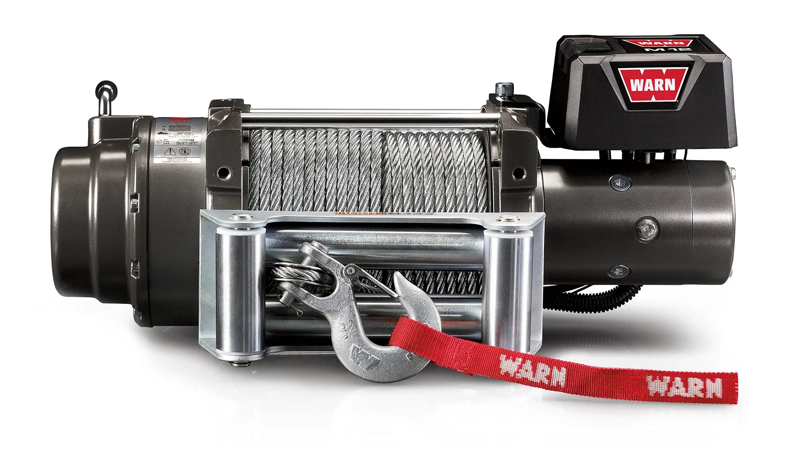 WARN 17801 M12 12000 lb Winch 125' 3/8 Wire Cable Heavy Series