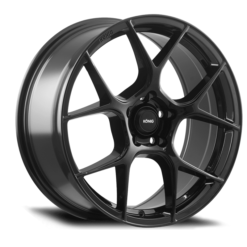 (set of 4) Konig Diverge Gloss Black | 20x8.5" +32mm | 5x120mm Wheel