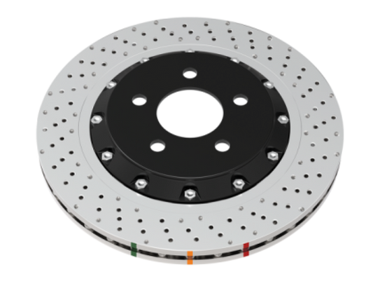 DBA 5000 Series Cross D&S 2P Front Rotor | VW Golf R Mk8 (22+) (DBA53927SLVXD)