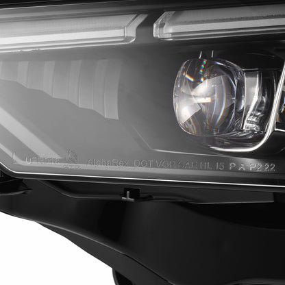 AlphaRex 18-23 Ford Mustang MK II NOVA-Series LED Projector Headlights Alpha-Black