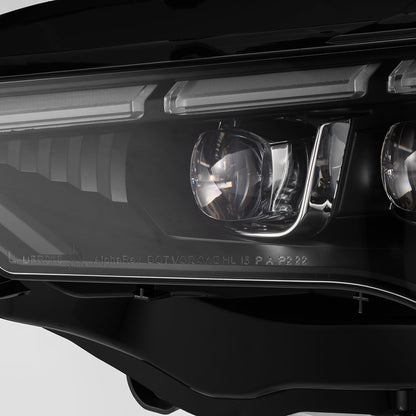 AlphaRex 18-23 Ford Mustang MK II NOVA-Series LED Projector Headlights Black