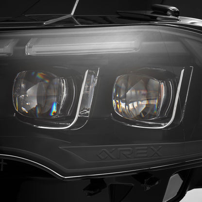 AlphaRex 18-23 Ford Mustang MK II NOVA-Series LED Projector Headlights Black