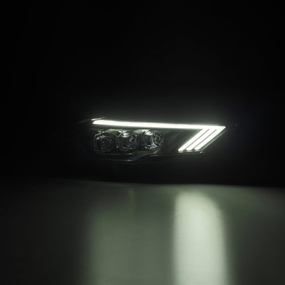 AlphaRex 18-23 Ford Mustang NOVA-Series LED Projector Headlights Black