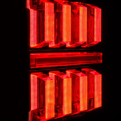 AlphaRex 2018+ Jeep Wrangler JL NOVA-Series Prismatic LED Tail Lights - Black/Red