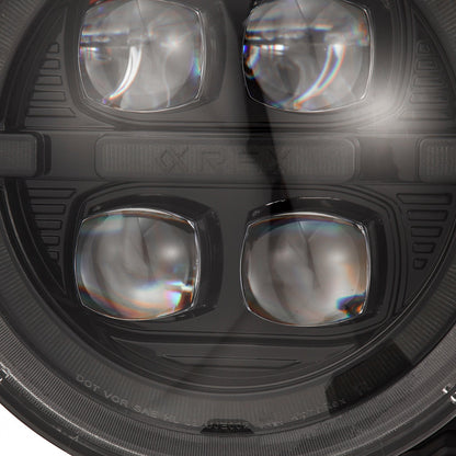 AlphaRex 18-25 Jeep Wrangler JL/Gladiator JT NOVA-Series LED Projector Headlights Alpha-black