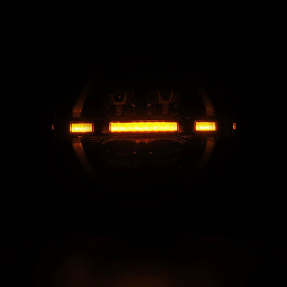 AlphaRex 18-25 Jeep Wrangler JL/Gladiator JT NOVA-Series LED Projector Headlights Black