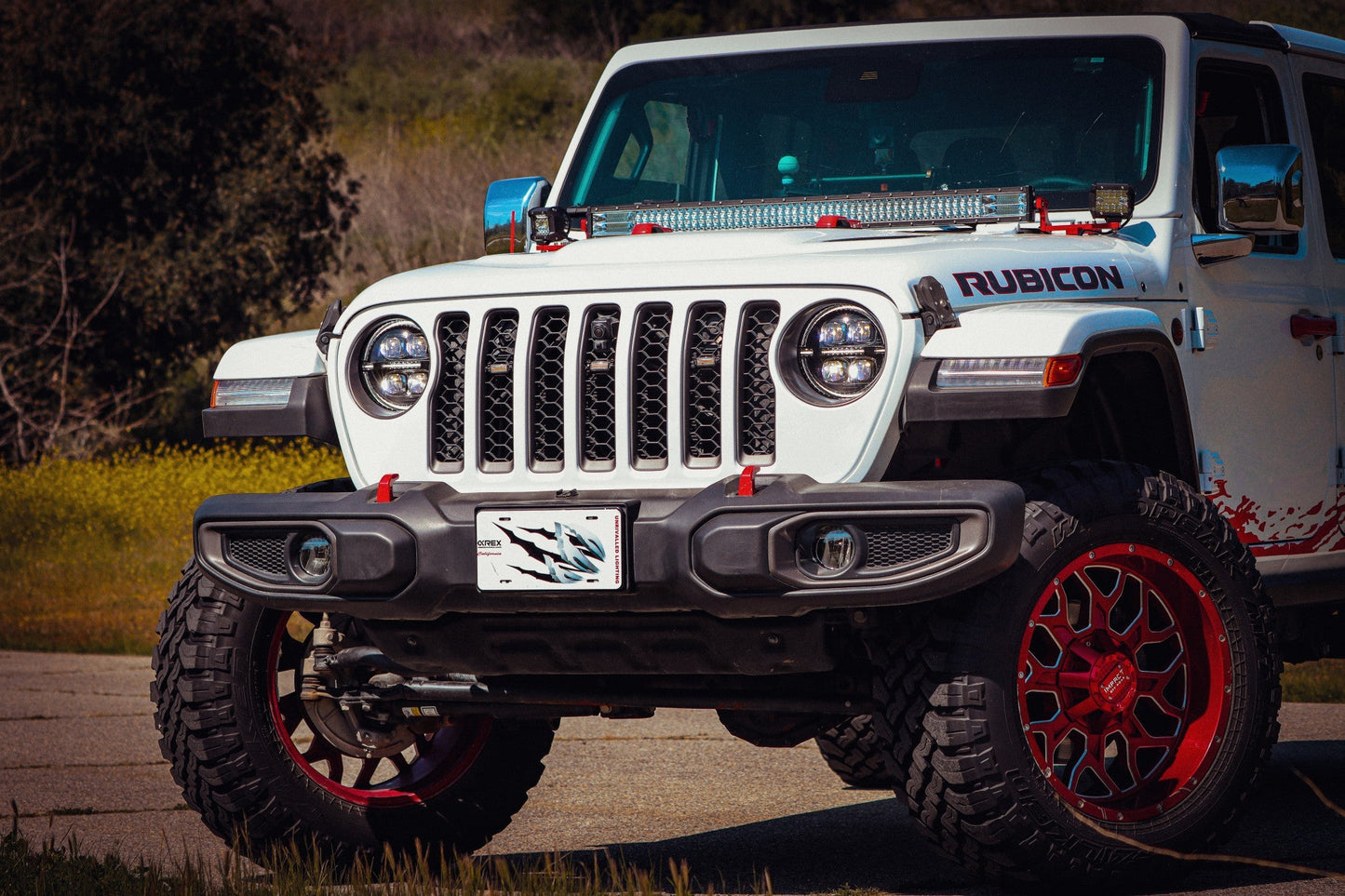 AlphaRex 18-25 Jeep Wrangler JL/Gladiator JT NOVA-Series LED Projector Headlights Black