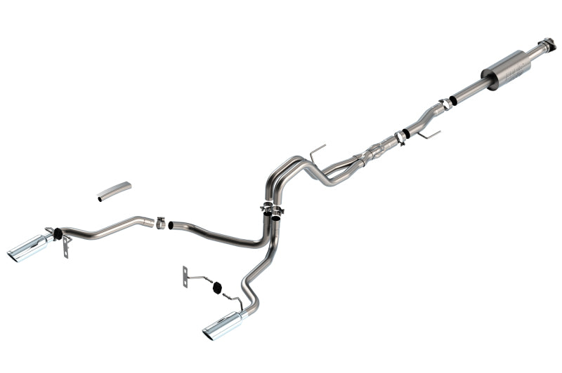 Borla F-150 2021 5.0L 4dr CC SB EC STB Lariat/KR/Platinum/LTD 3/2.25 SRE Cat-Back ATAK Tips | Ford F-150 (21) (BC140867)