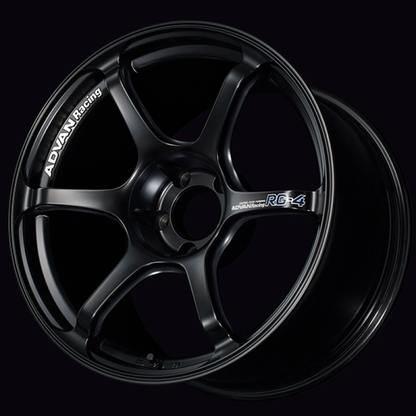 (set of 4) Advan RG-4 Semi Gloss Black | 17x9" +45mm | 5x114.3mm Wheels