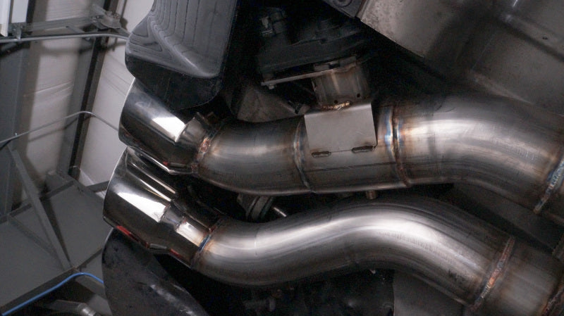 Stainless Works Catback System Resonated X-Pipe Dual-Mode Mufflers | Cadillac CTS-V Sedan (16-18) (CTSV16CB)