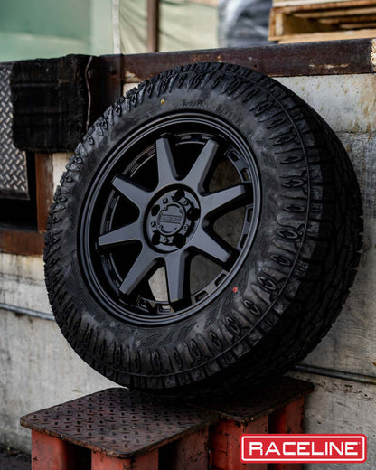 (set of 4) Raceline 947 Scout Satin Black | 16x8" +0mm | 5x114.3mm Wheel