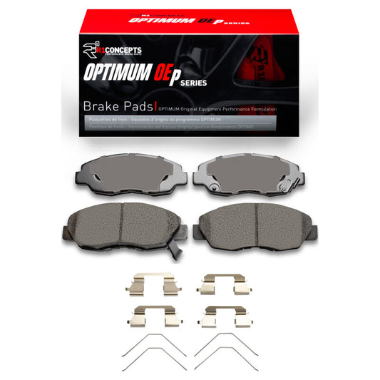 R1 Concepts 96-15 Honda Civic F&R OE Pads & Hardware Kit | 1983-16 Honda Civic (2551-1578-01)