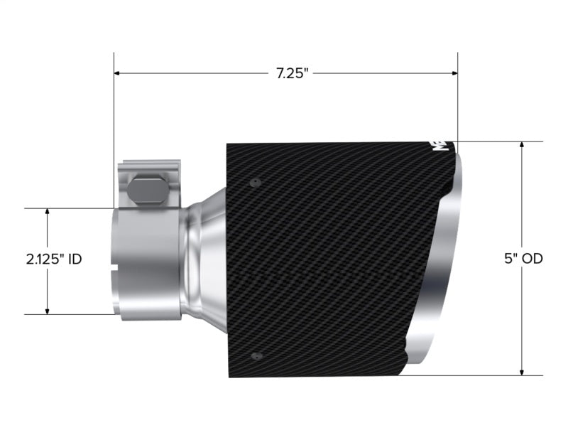 MBRP Carbon Fiber Tip | Subaru BRZ / GR86 (T5202CF)