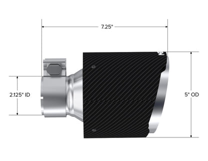 MBRP Carbon Fiber Tip | Subaru BRZ / GR86 (T5202CF)