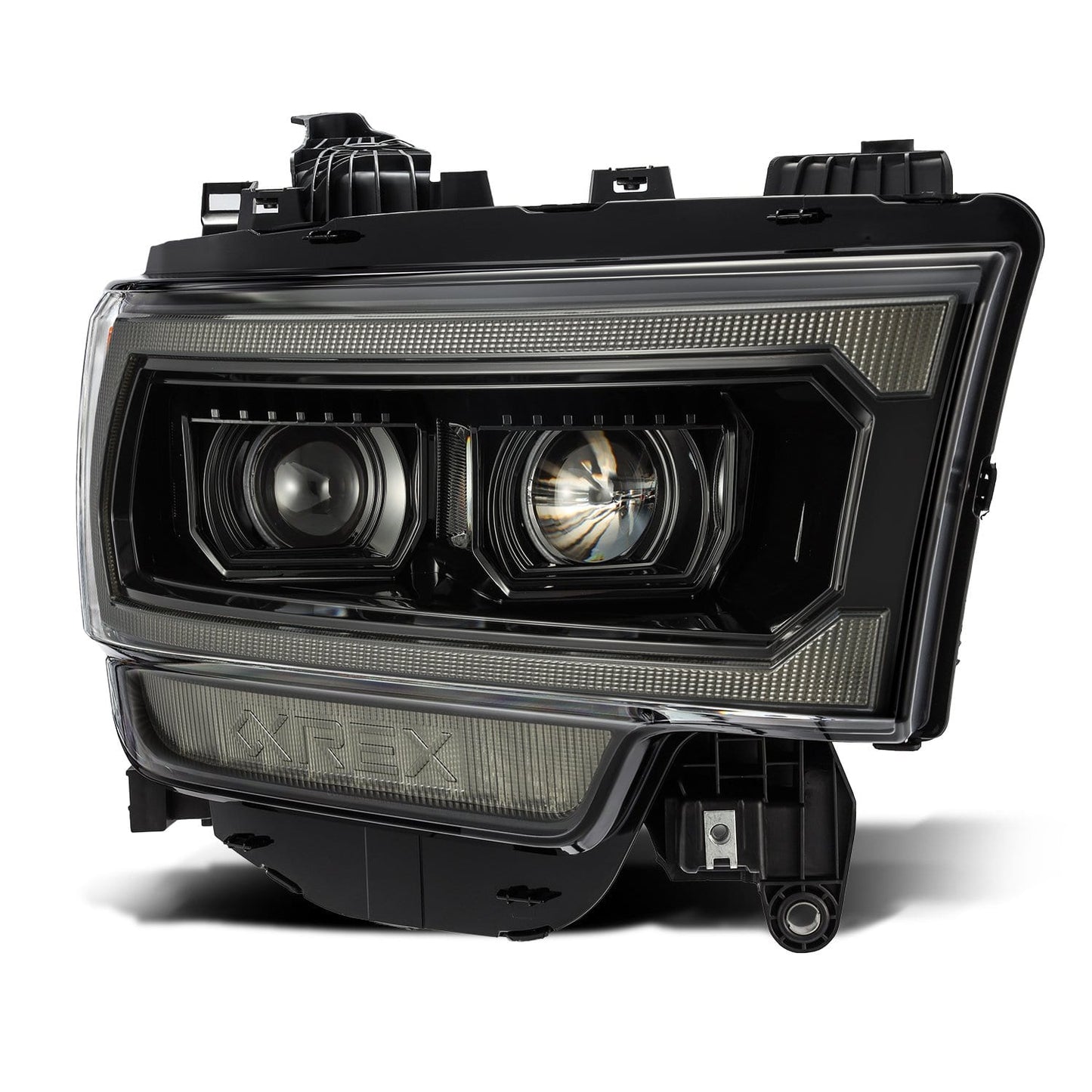 AlphaRex 19-24 Ram 2500/3500/4500/5500 PRO-Series Halogen Projector Headlights Alpha-Black