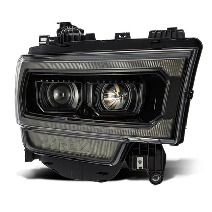 AlphaRex 19-24 Ram 2500/3500/4500/5500 PRO-Series Halogen Projector Headlights Alpha-Black