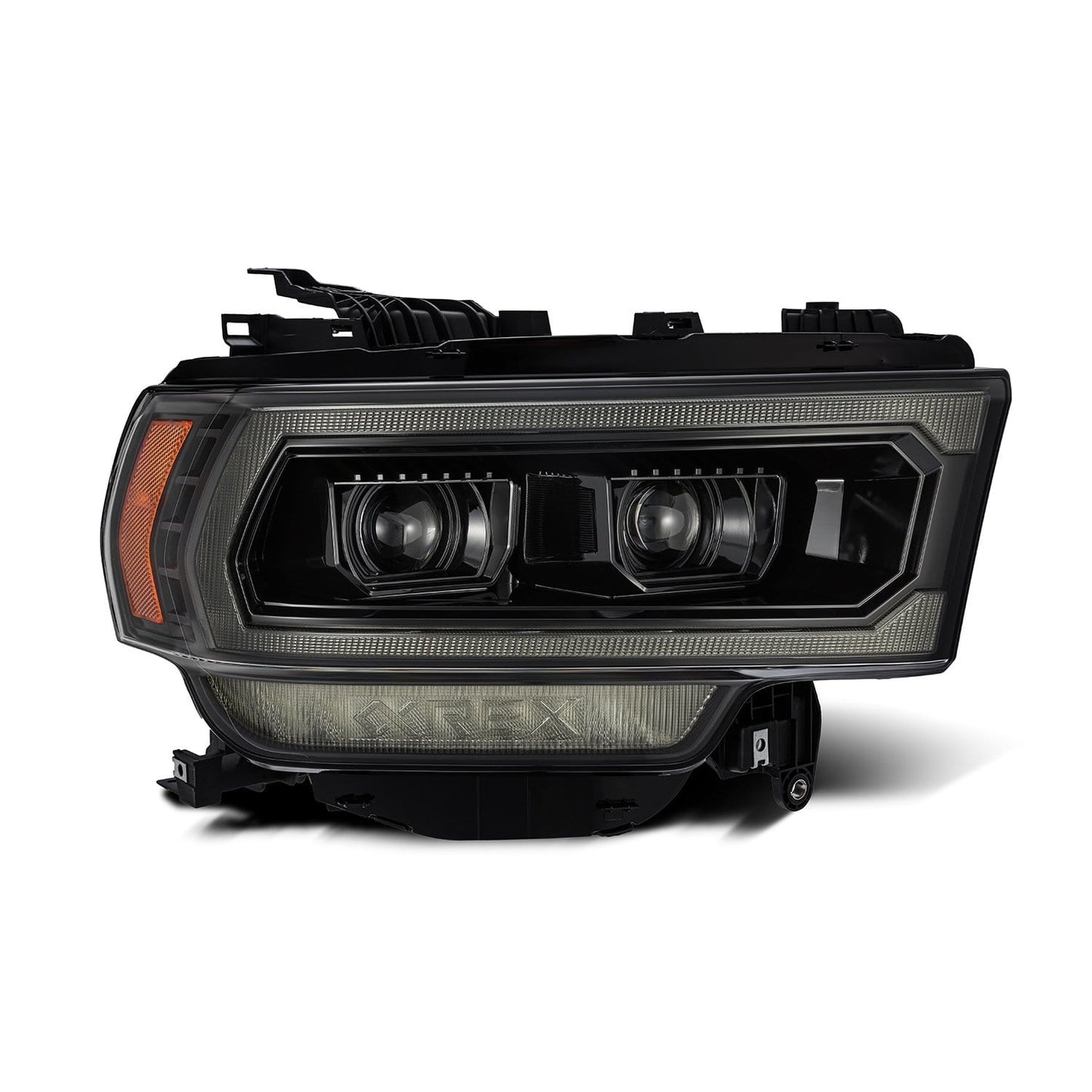 AlphaRex 19-24 Ram 2500/3500/4500/5500 PRO-Series Halogen Projector Headlights Alpha-Black