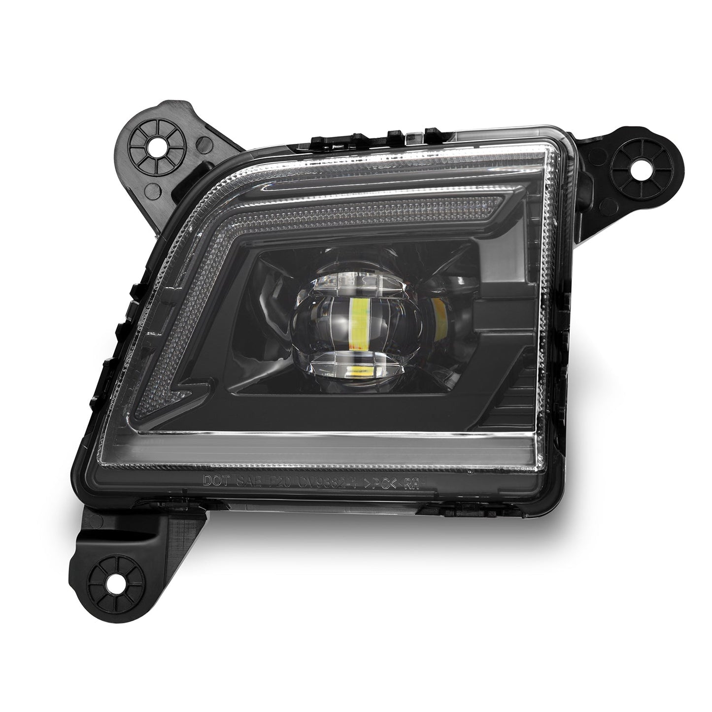 AlphaRex 19-23 Chevrolet Silverado 1500/19-23 Chevrolet Silverado 2500HD/3500HD DoubleTap Dual Color LED Projector Fog Lights