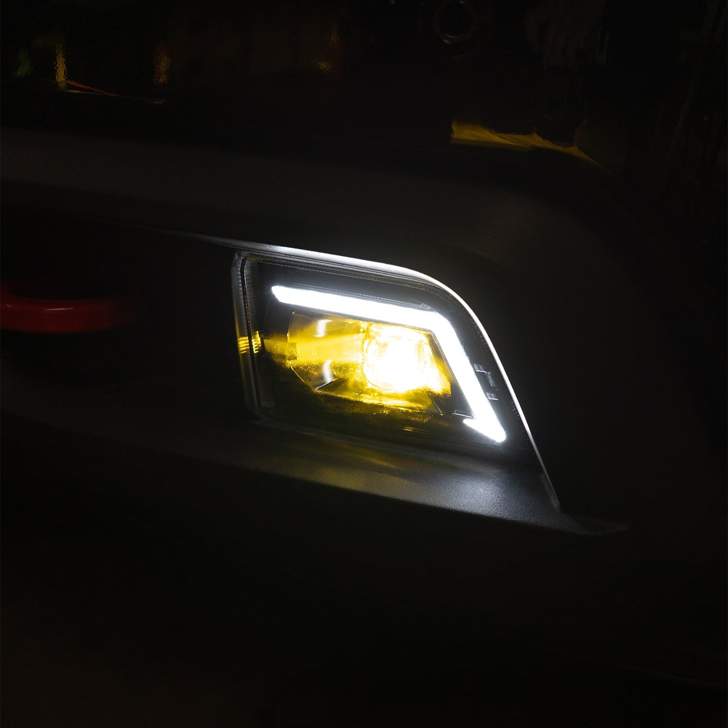 AlphaRex 19-23 Chevrolet Silverado 1500/19-23 Chevrolet Silverado 2500HD/3500HD DoubleTap Dual Color LED Projector Fog Lights