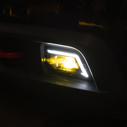 AlphaRex 19-23 Chevrolet Silverado 1500/19-23 Chevrolet Silverado 2500HD/3500HD DoubleTap Dual Color LED Projector Fog Lights
