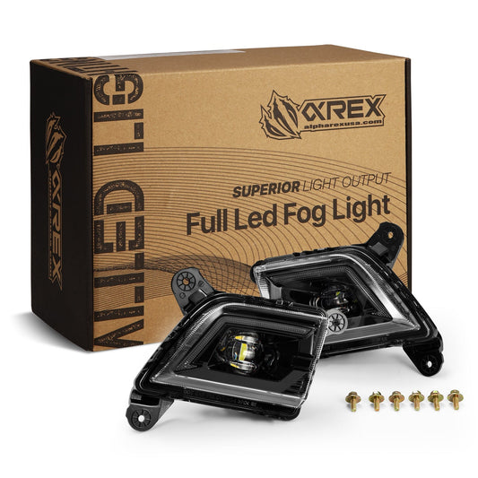 AlphaRex 19-23 Chevrolet Silverado 1500/19-23 Chevrolet Silverado 2500HD/3500HD DoubleTap Dual Color LED Projector Fog Lights