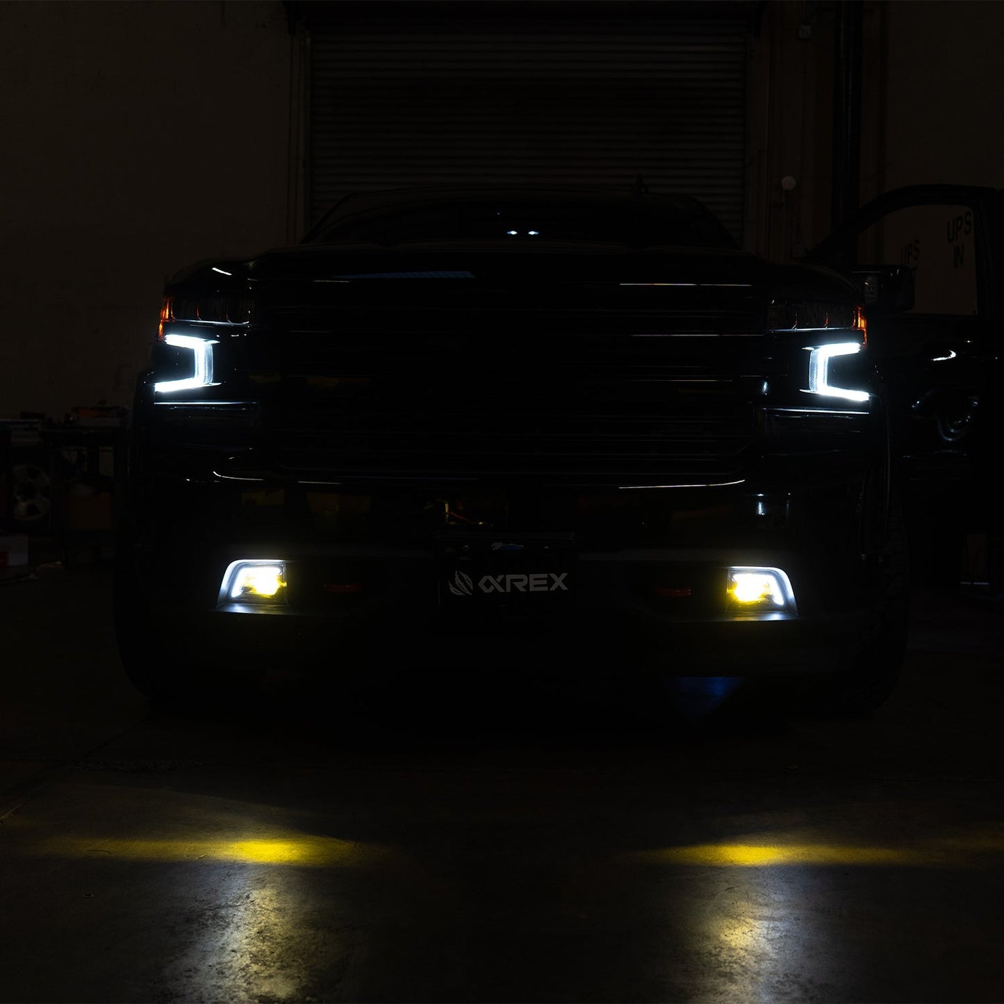 AlphaRex 19-23 Chevrolet Silverado 1500/19-23 Chevrolet Silverado 2500HD/3500HD DoubleTap Dual Color LED Projector Fog Lights