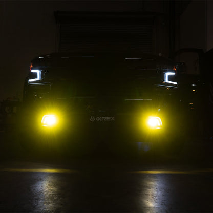 AlphaRex 19-23 Chevrolet Silverado 1500/19-23 Chevrolet Silverado 2500HD/3500HD DoubleTap Dual Color LED Projector Fog Lights