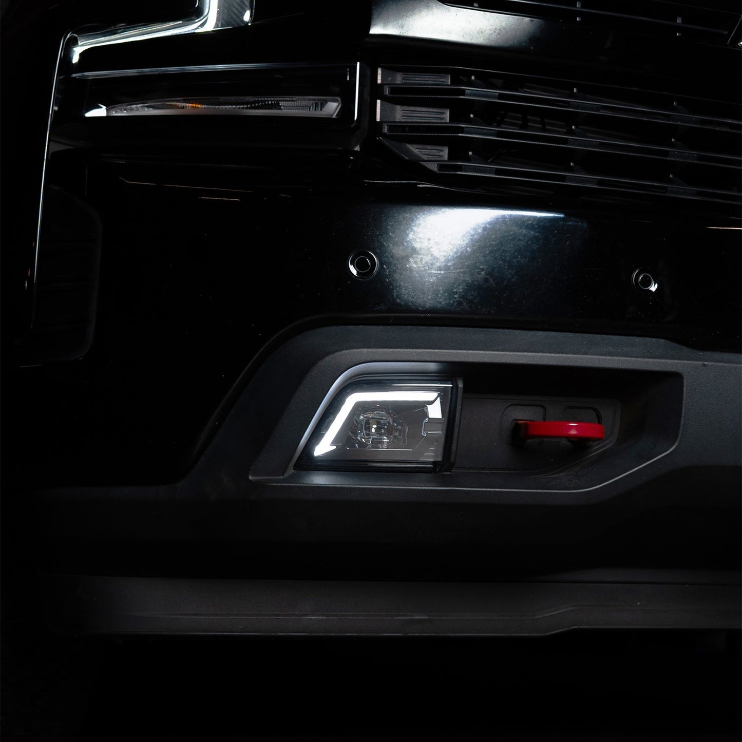 AlphaRex 19-23 Chevrolet Silverado 1500/19-23 Chevrolet Silverado 2500HD/3500HD DoubleTap Dual Color LED Projector Fog Lights