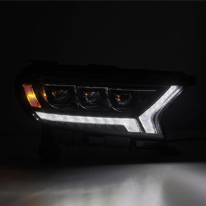 AlphaRex 19-23 Ford Ranger NOVA-Series LED Projector Headlights Alpha-Black