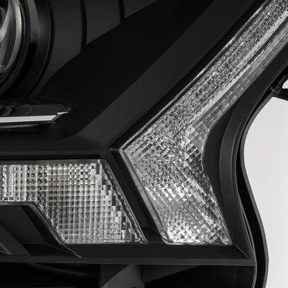 AlphaRex 19-23 Ford Ranger PRO-Series Halogen Projector Headlights Black