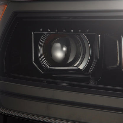 AlphaRex 19-24 Ram 1500 (MK II 2500 Style) PRO-Series Halogen Projector Headlights Alpha-Black