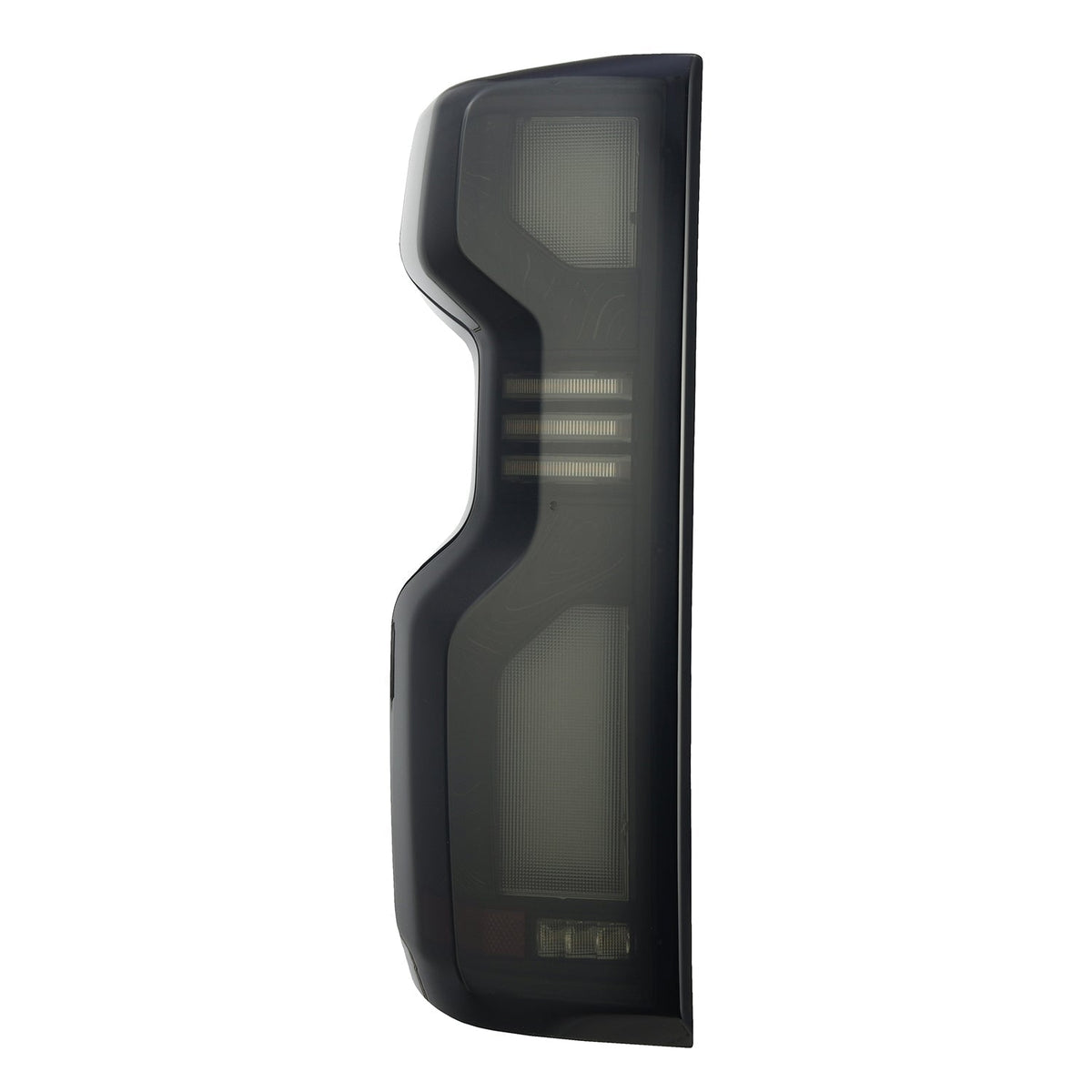 AlphaRex 19+Cheverolet 1500/2500HD/3500HD Silverado Luxx Series LED TailLights Alpha-Black Top-Etch