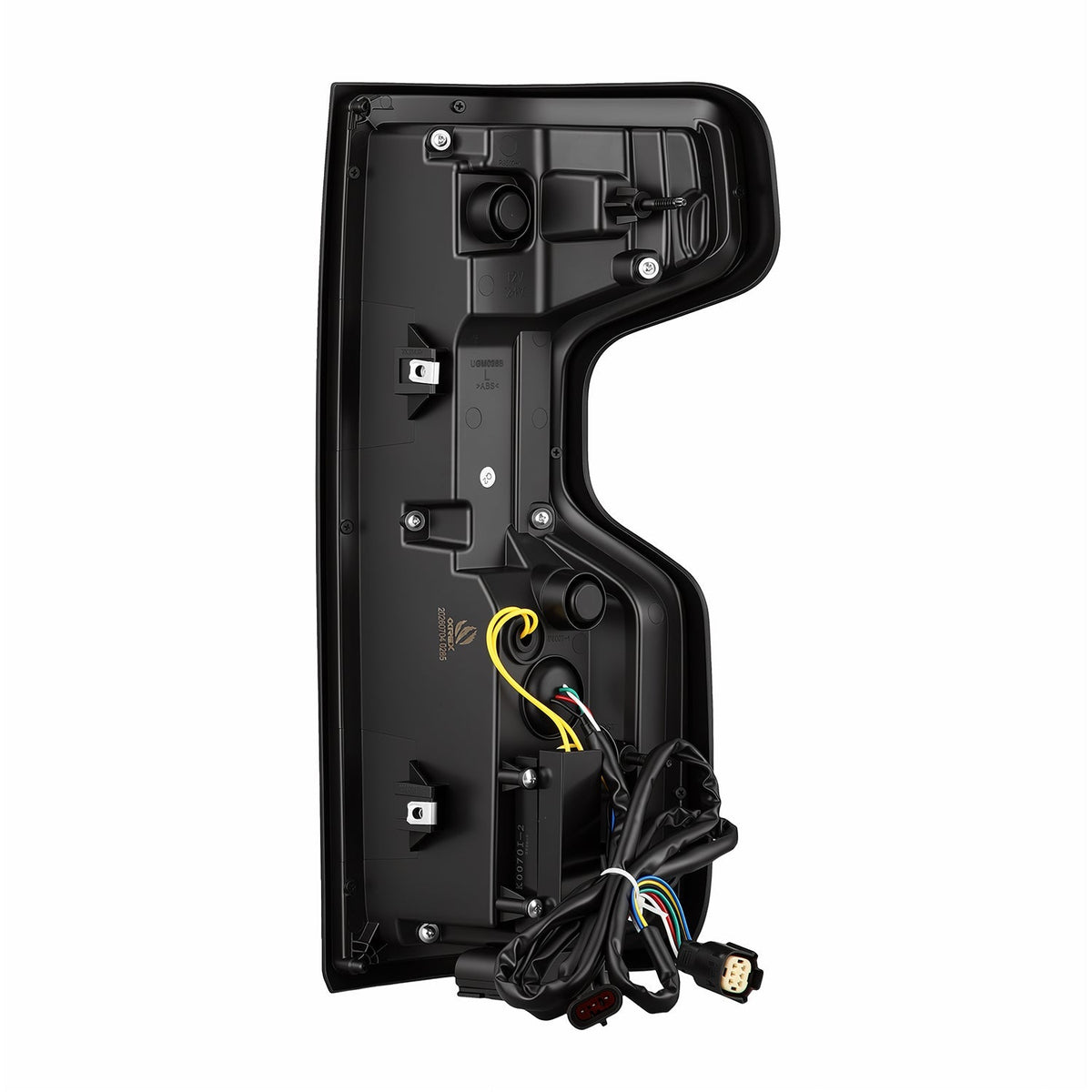 AlphaRex 19+Cheverolet 1500/2500HD/3500HD Silverado Luxx Series LED TailLights Alpha-Black Top-Etch