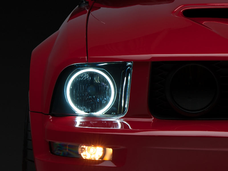 Raxiom 05-09 Ford Mustang GT V6 Axial CCFL Halo Projector Headlights Blk (49121)