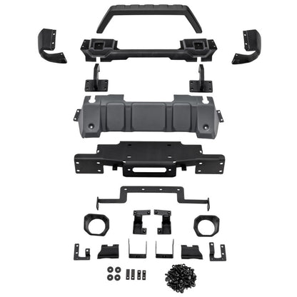 Rugged Ridge 11549.45 Venator Stubby Winch Front Bumper for 18-24 Jeep Wrangler
