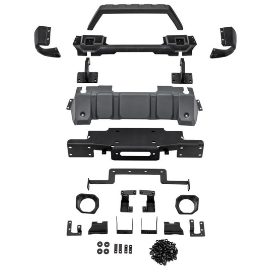 Rugged Ridge 11549.45 Venator Stubby Winch Front Bumper for 18-24 Jeep Wrangler